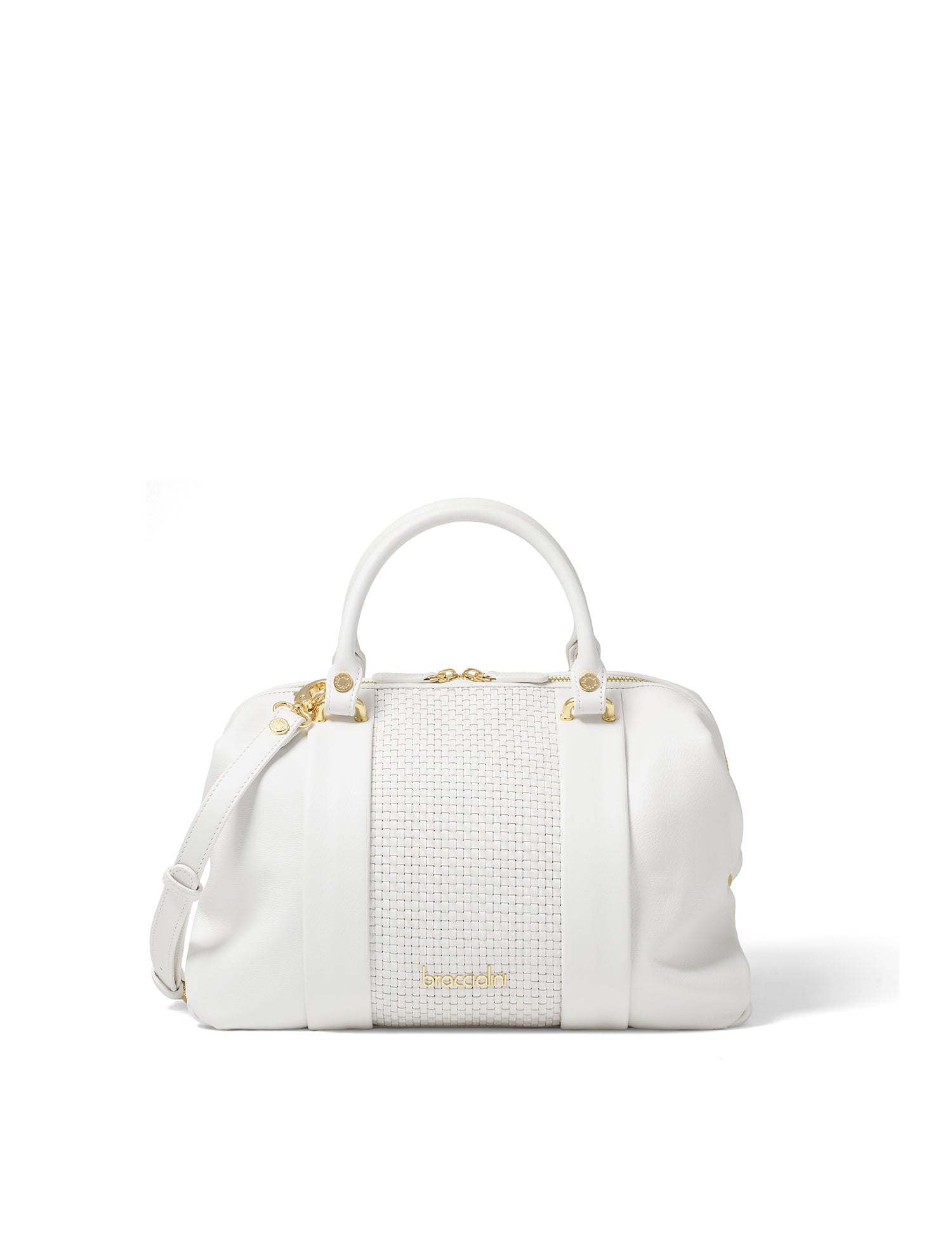 Erisma Nova Borsa a mano da donna 100% pelle B17201-BIANCO Braccialini