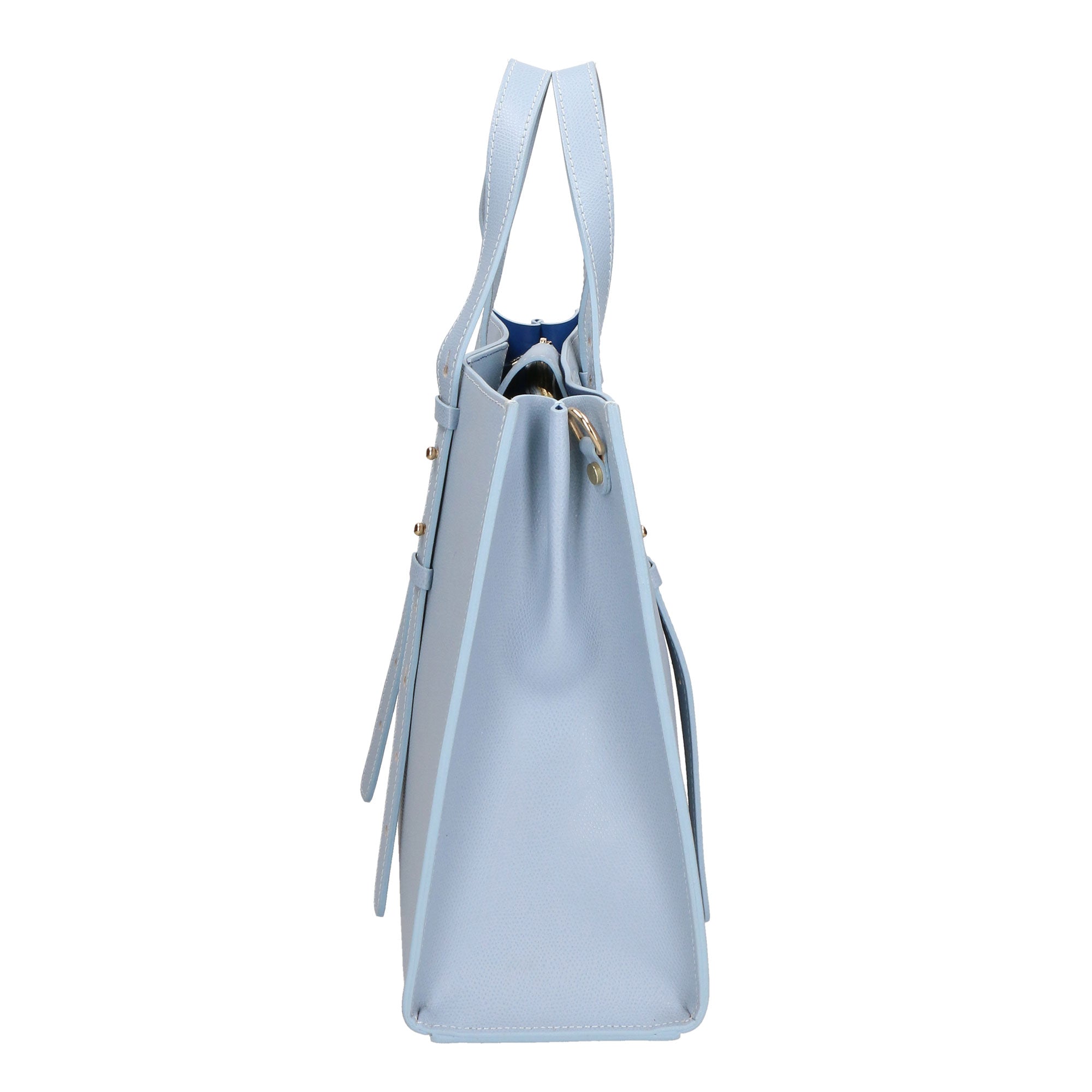 Borsa a mano da donna 100% pelle MYB-7001-SS-P 631 CIELO My Best Bag