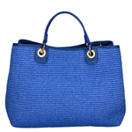 Amanda Borsa a mano da donna Vera pelle e paglia 05168-530 D22 BLUETTE Gave Lux