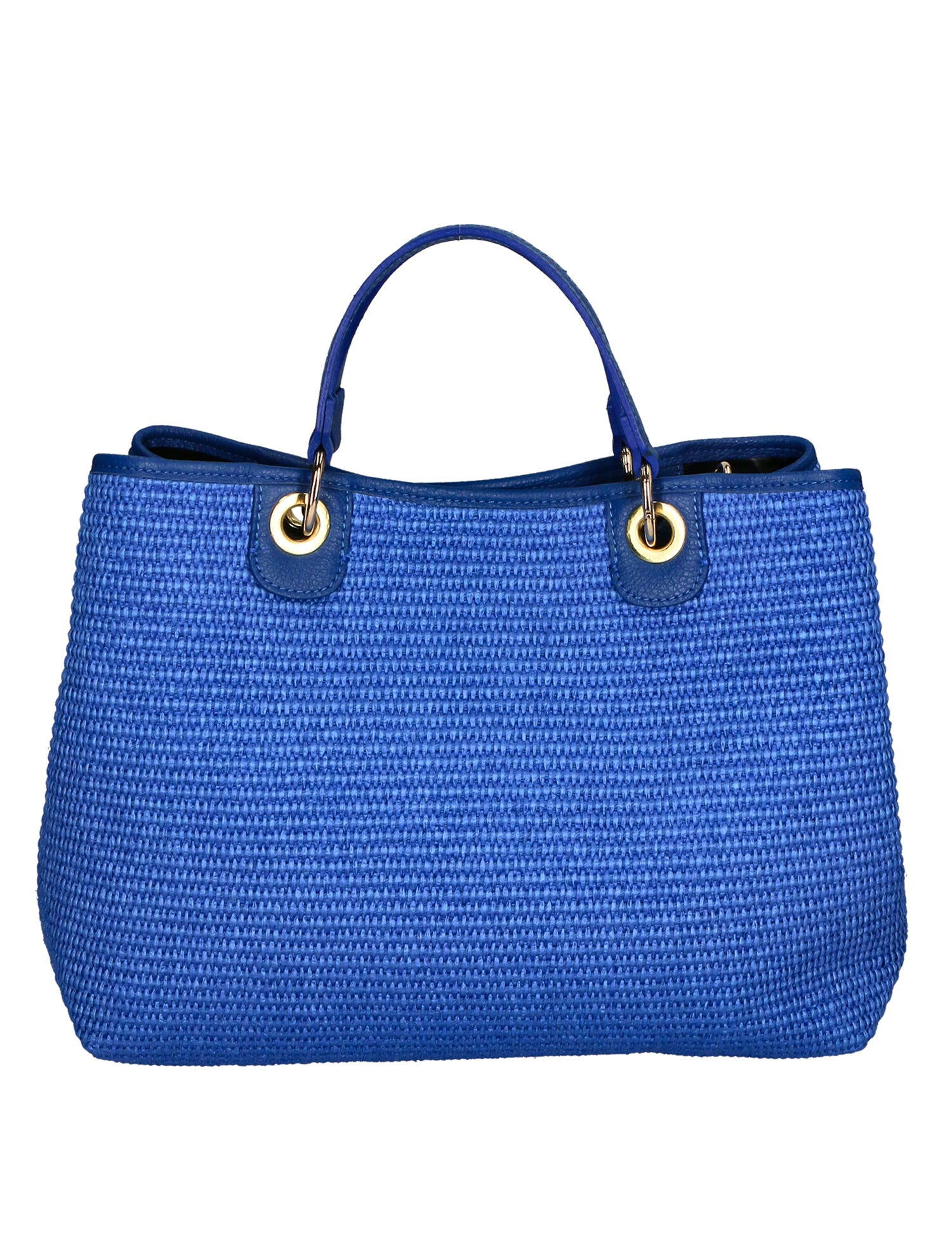 Amanda Borsa a mano da donna Vera pelle e paglia 05168-530 D22 BLUETTE Gave Lux