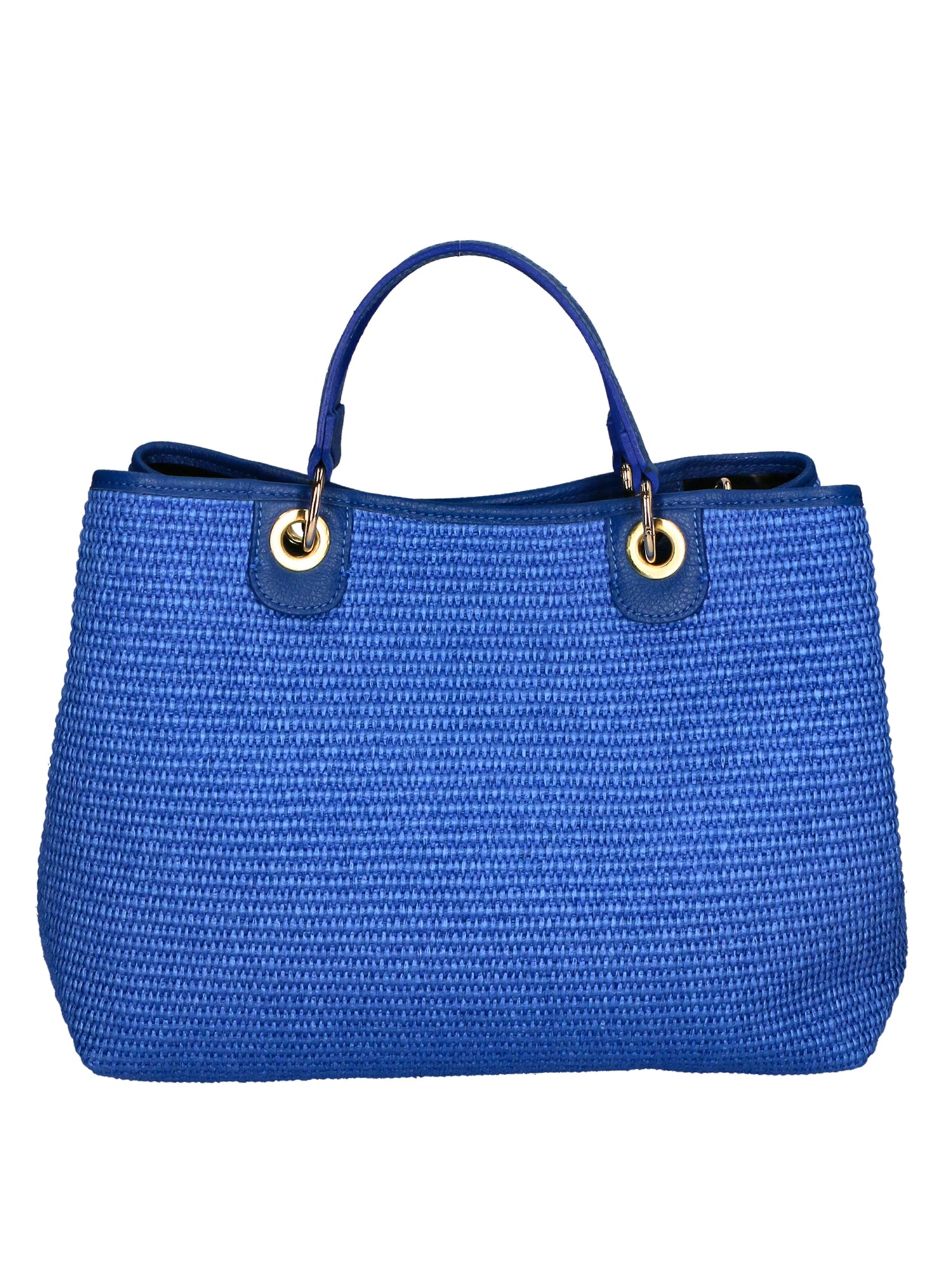 Amanda Borsa a mano da donna Vera pelle e paglia 05168-530 D22 BLUETTE Gave Lux