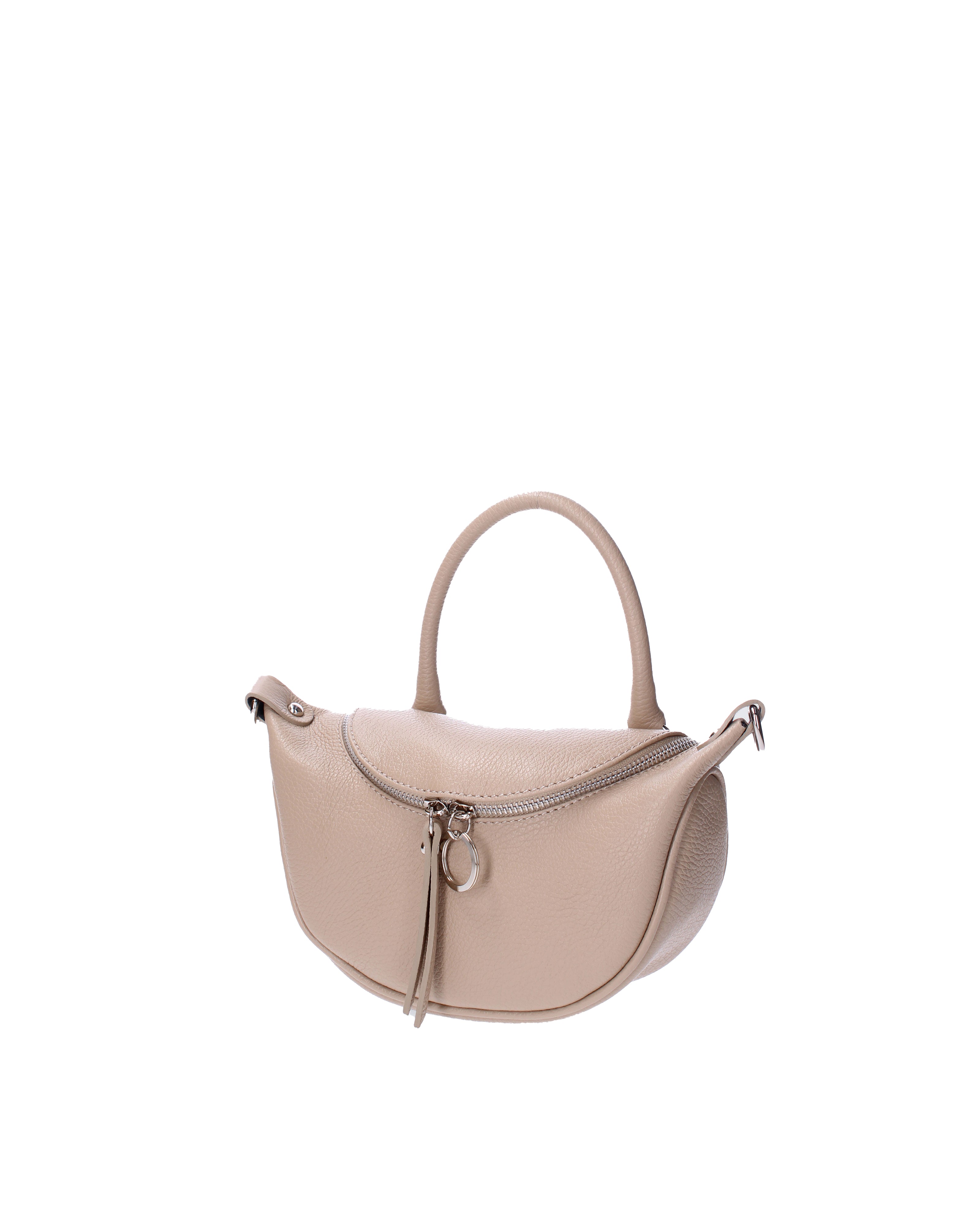 Mae Borsa a mano da donna Vera pelle 07142-D05 CAPPUCCINO Viola Castellani