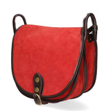 Brigitta Borsa a tracolla da donna Vera pelle 10026-ROSSO RED Gave Lux
