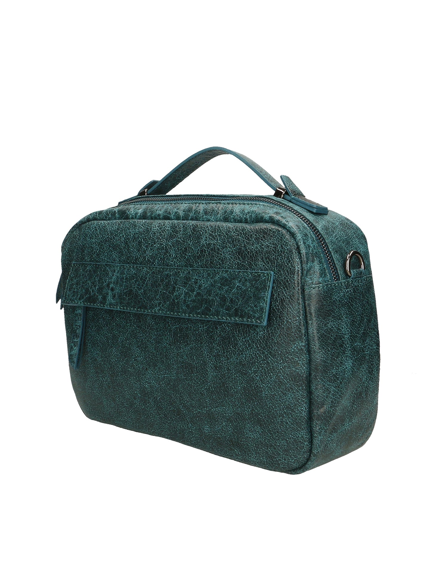 Vera Pelle 6542-PETROLIO Borsa a mano unisex Modello Avelon Gave Lux
