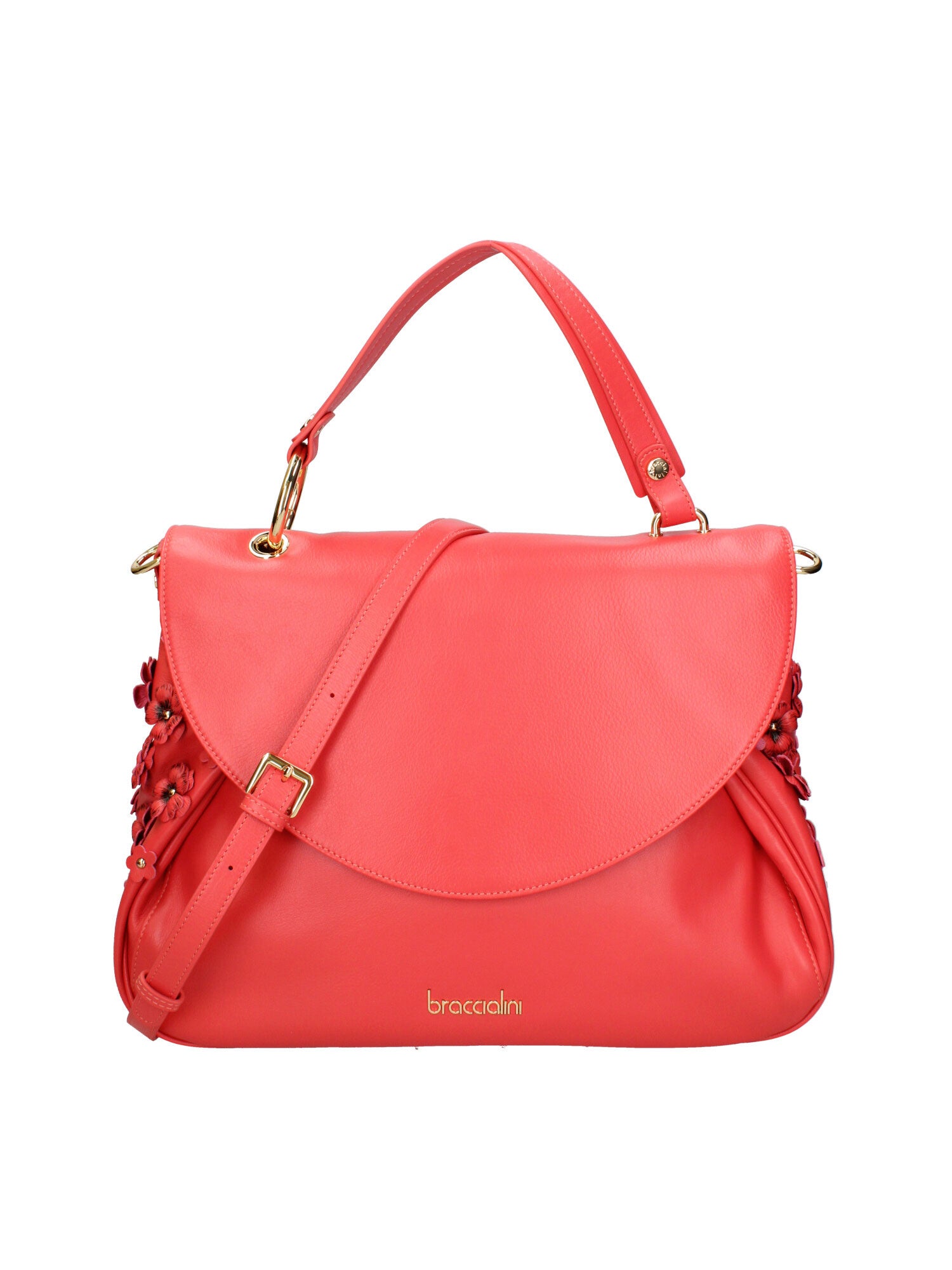 Zelia Ultra Borsa a mano da donna 100% pelle B17243-ROSSO Braccialini