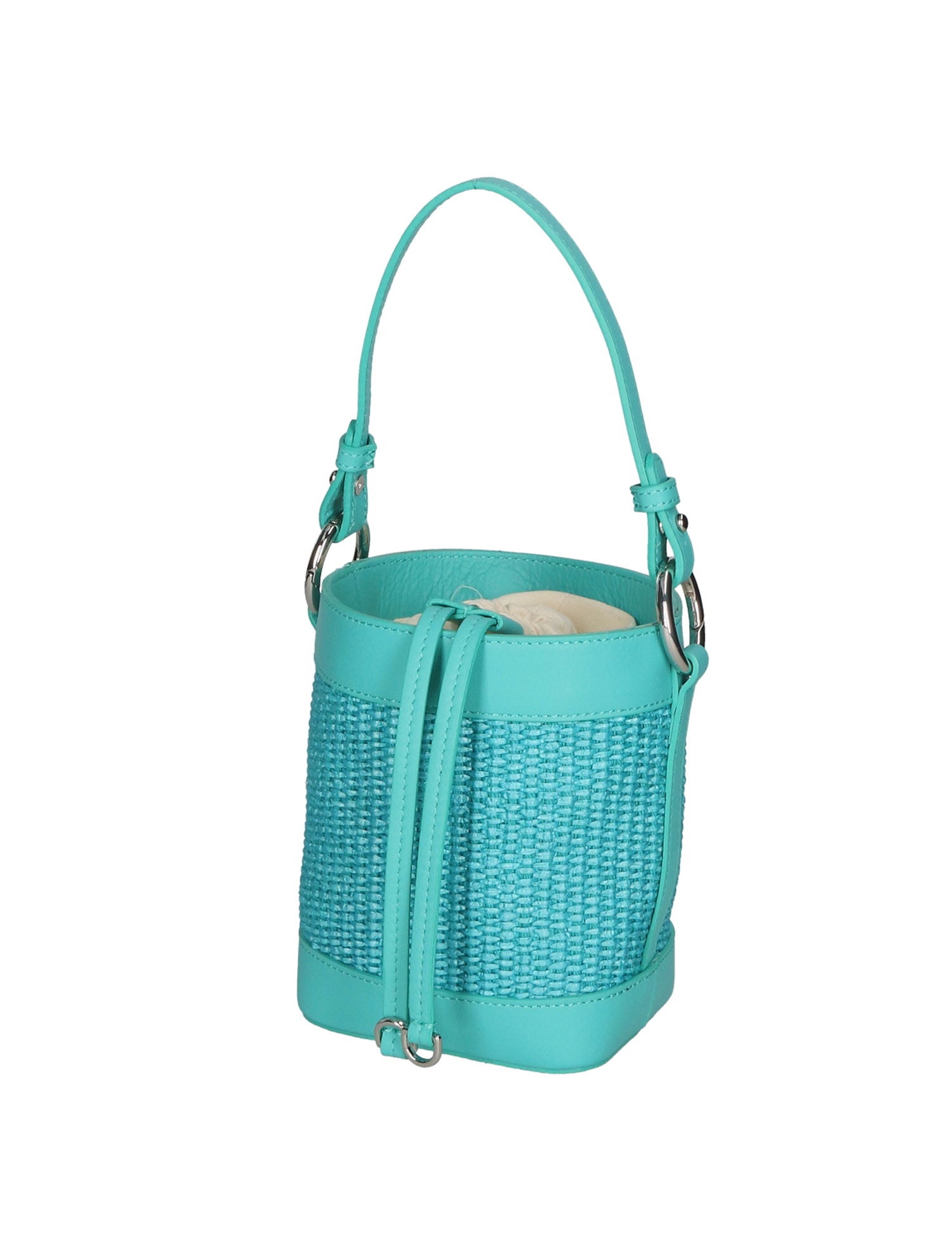 Borsa a secchiello da donna Misto pelle e tessuto MYB-05166-SS-179+S31 TIFFANY My Best Bag