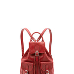 Zaino in vera pelle unisex Made in Italy 4030-ROSSO Alessia Firenze