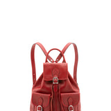 Zaino in vera pelle unisex Made in Italy 4030-ROSSO Alessia Firenze