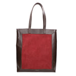 Borsa a mano da donna Pelle e Camoscio MYB-6023-FW-04121 BORDO My Best Bag