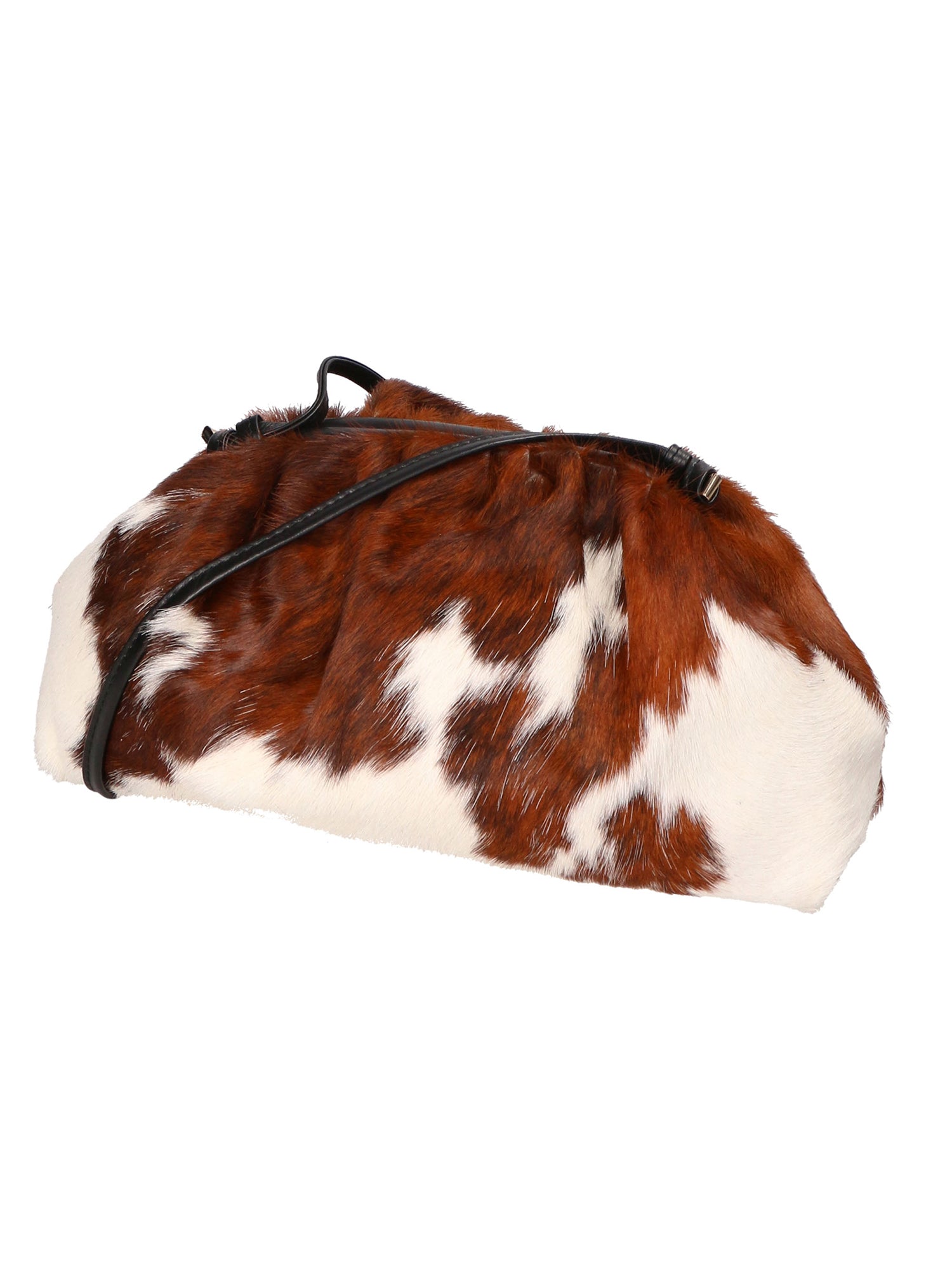 Astrid Borsa a spalla da donna Vera pelle 05476-NERO MUCCA 005 Gave Lux