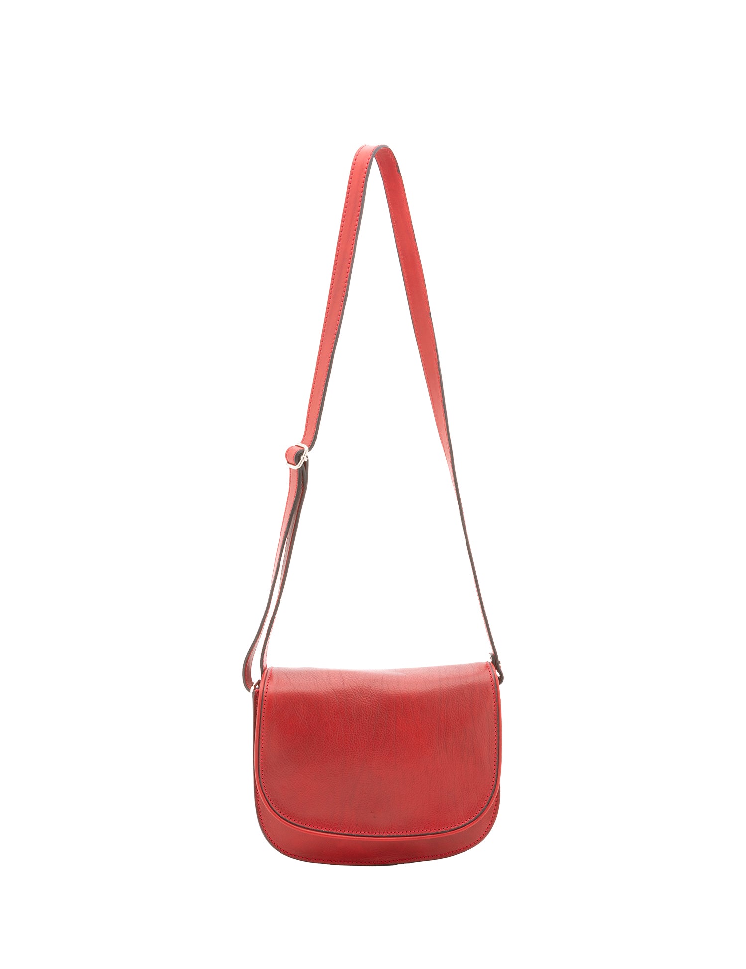 Borsa a tracolla da donna 100% vera pelle 4582-ROSSO Alessia Firenze