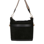 Vera pelle 04163-P218 NERO+SC NERO Borsa a spalla da donna Elowen Ultra Chiara Ferretti
