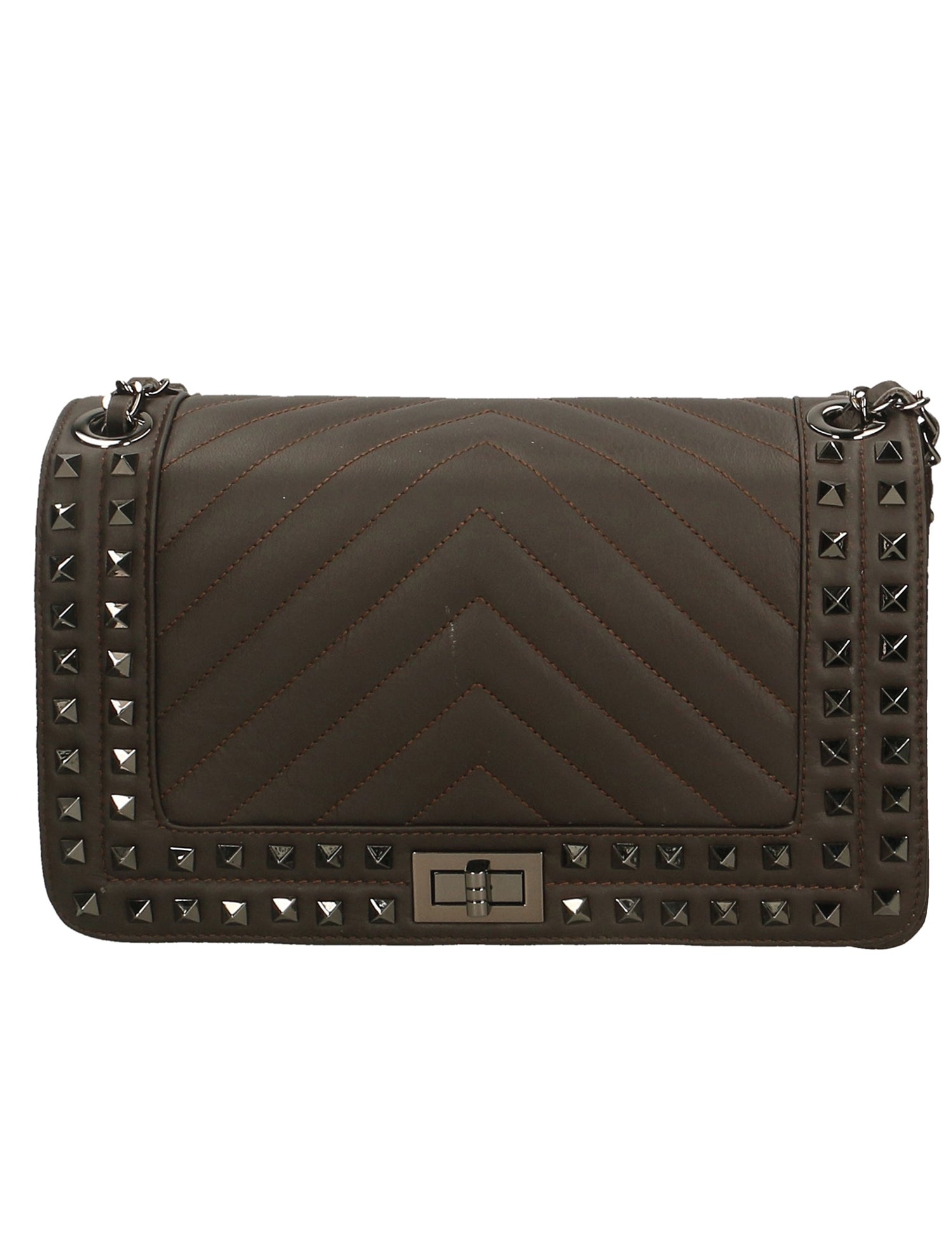 Bologna Borsa a spalla da donna Vera pelle 6590-T.MORO DARK BROWN Gave Lux