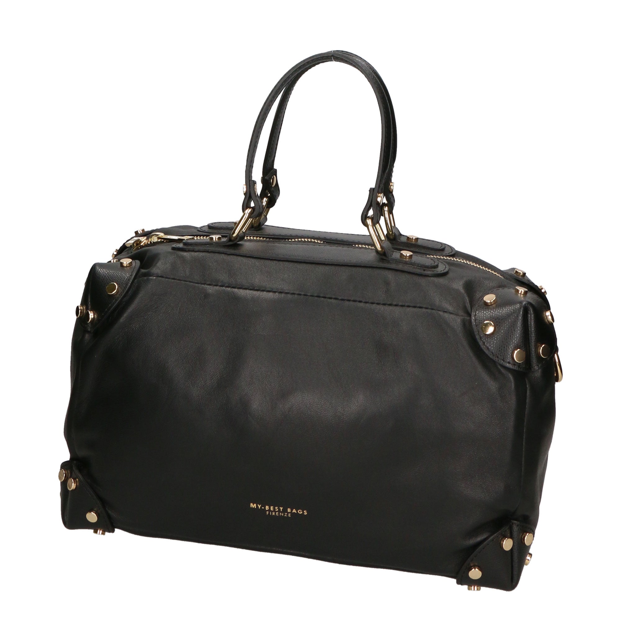 Borsa a mano da donna 100% pelle MYB-7014-SS-NERO 21+P636 NERO My Best Bag