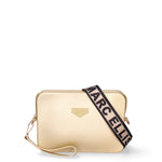 Borsa a tracolla da donna 100% Pvc FLAT-FLOWE-GOLD - LIGHT GOLD Marc Ellis