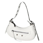 Galatea Borsa a spalla da donna Vera pelle 05708-BIANCO WHITE Gave Lux