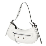 Galatea Borsa a spalla da donna Vera pelle 05708-BIANCO WHITE Gave Lux