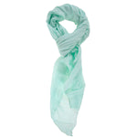 Cotone e Seta L2026-VERDE AQUA Foulard unisex Tamara Gave Lux