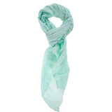 Cotone e Seta L2026-VERDE AQUA Foulard unisex Tamara Gave Lux