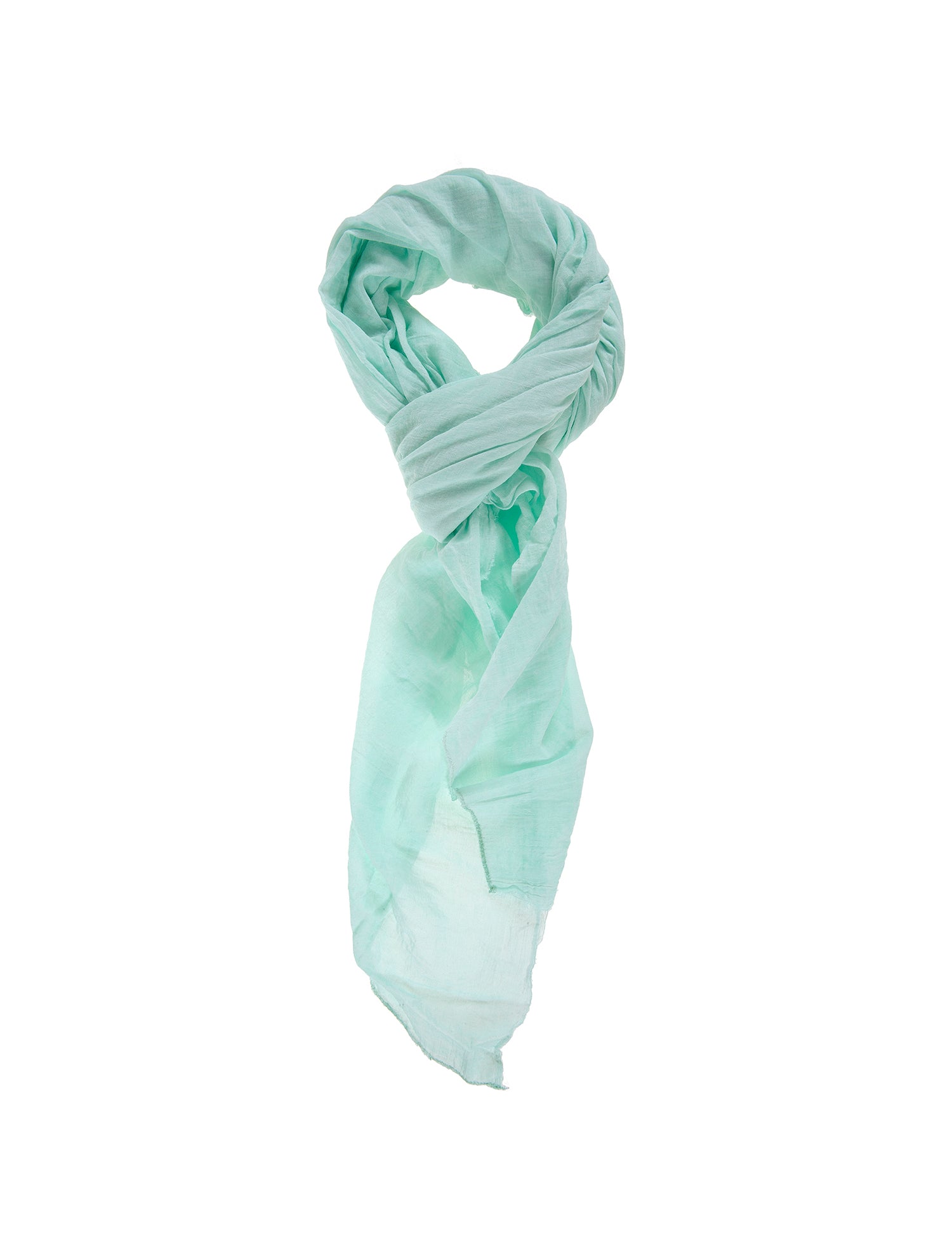Cotone e Seta L2026-VERDE AQUA Foulard unisex Tamara Gave Lux