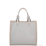 Borsa a mano da donna 100% vera pelle 07262-P 630 GRIGIO CHIARO Roberta Rossi