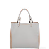 Borsa a mano da donna 100% vera pelle 07262-P 630 GRIGIO CHIARO Roberta Rossi