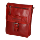 Borsa a tracolla da uomo Vera pelle HILB-6163-ROSSO Hill Burry