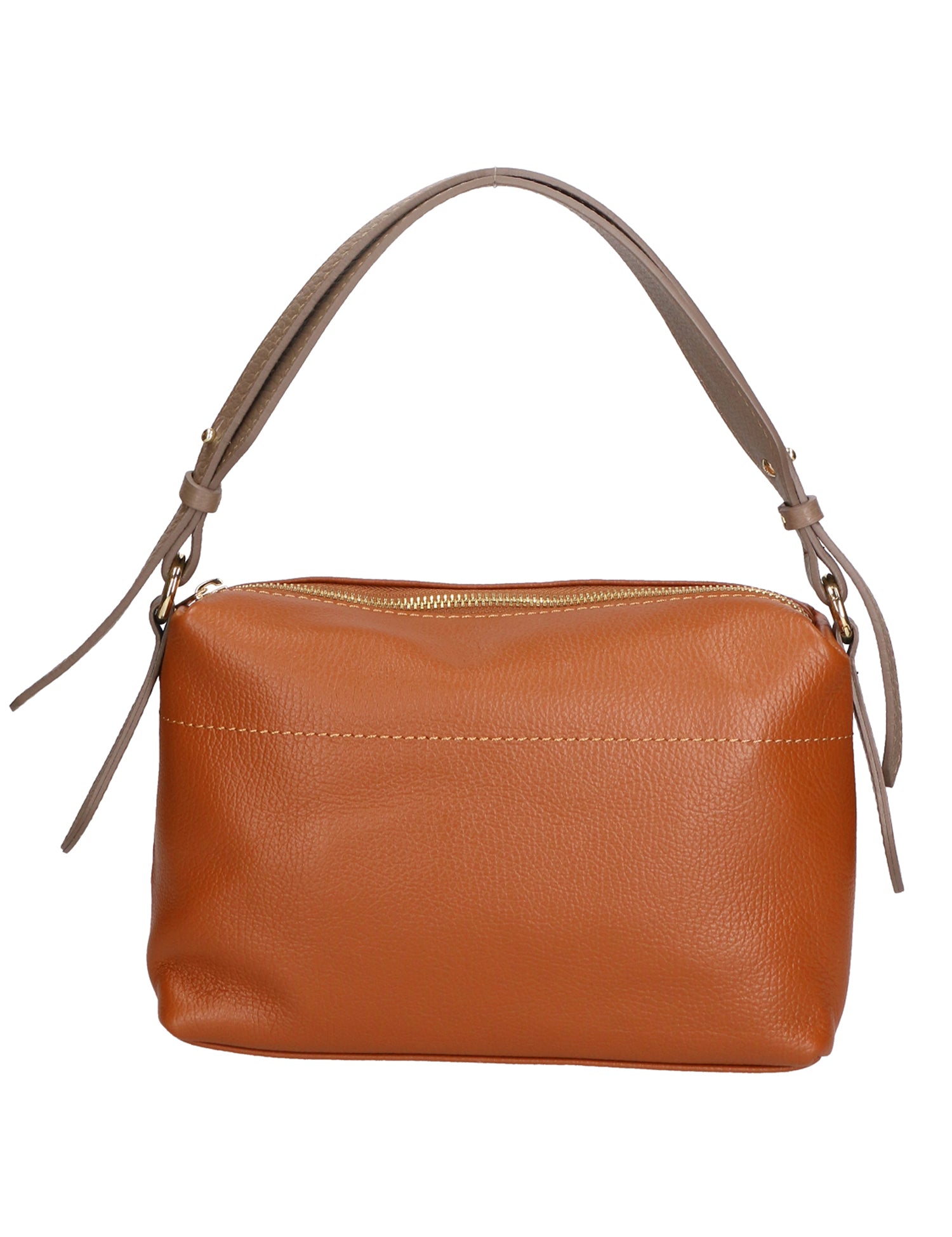 Vivienne Borsa a spalla da donna Vera pelle 06674-D17 CUOIO + D40 TAUPE Gave Lux