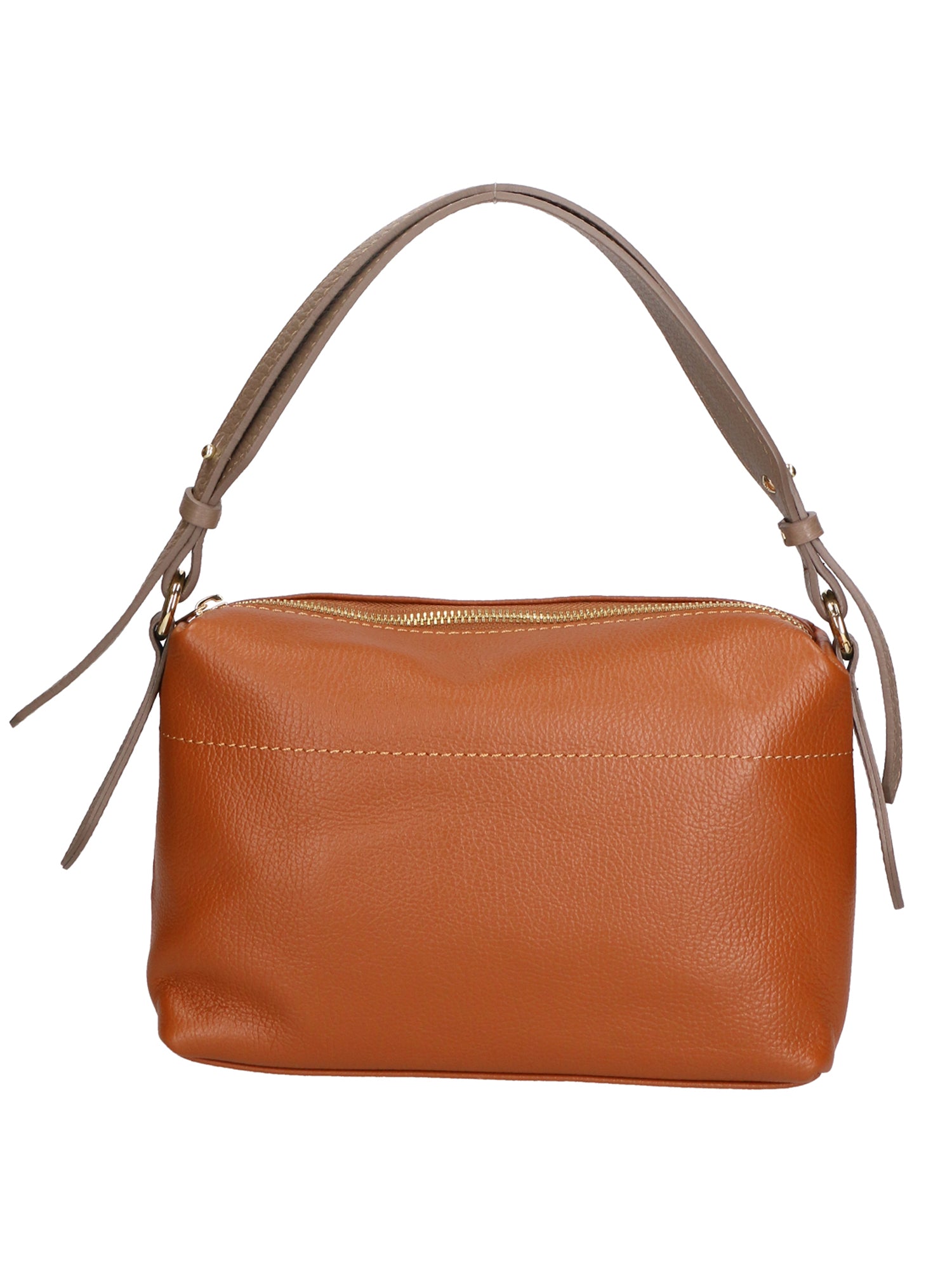 Vivienne Borsa a spalla da donna Vera pelle 06674-D17 CUOIO + D40 TAUPE Gave Lux