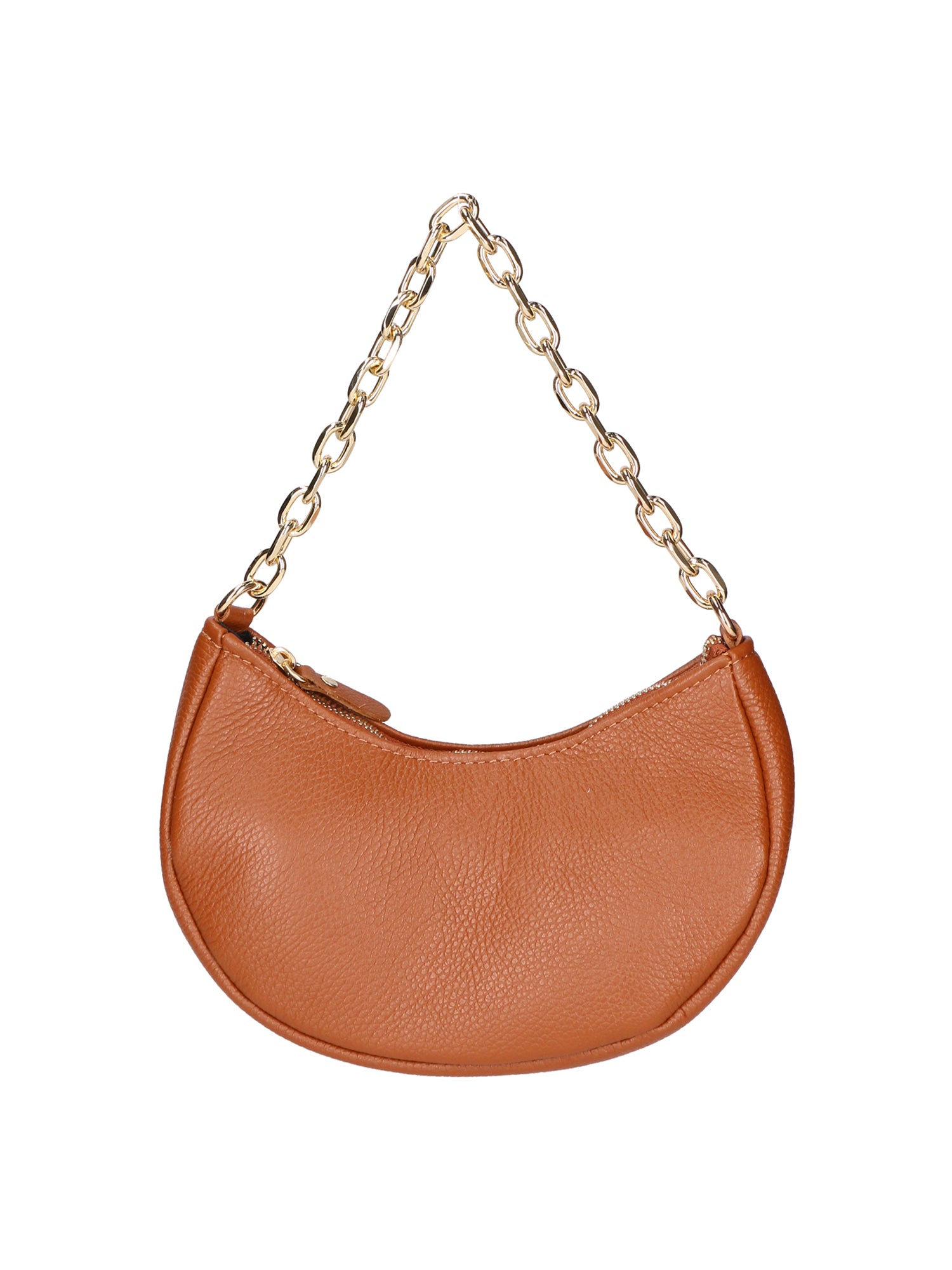 Loreta Borsa a spalla da donna Vera pelle 06511-D17 CUOIO SCURO Gave Lux