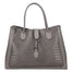 Aurora Borsa a mano da donna Vera pelle croco 05698-C27 GRIGIO SCURO Gave Lux