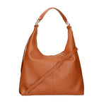 Ursula Borsa a spalla da donna Vera pelle 06673-D17 CUOIO SCURO Gave Lux