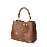 Althea Elite Borsa a mano da donna Vera pelle 03656-S11 TAUPE SCURO Chiara Ferretti