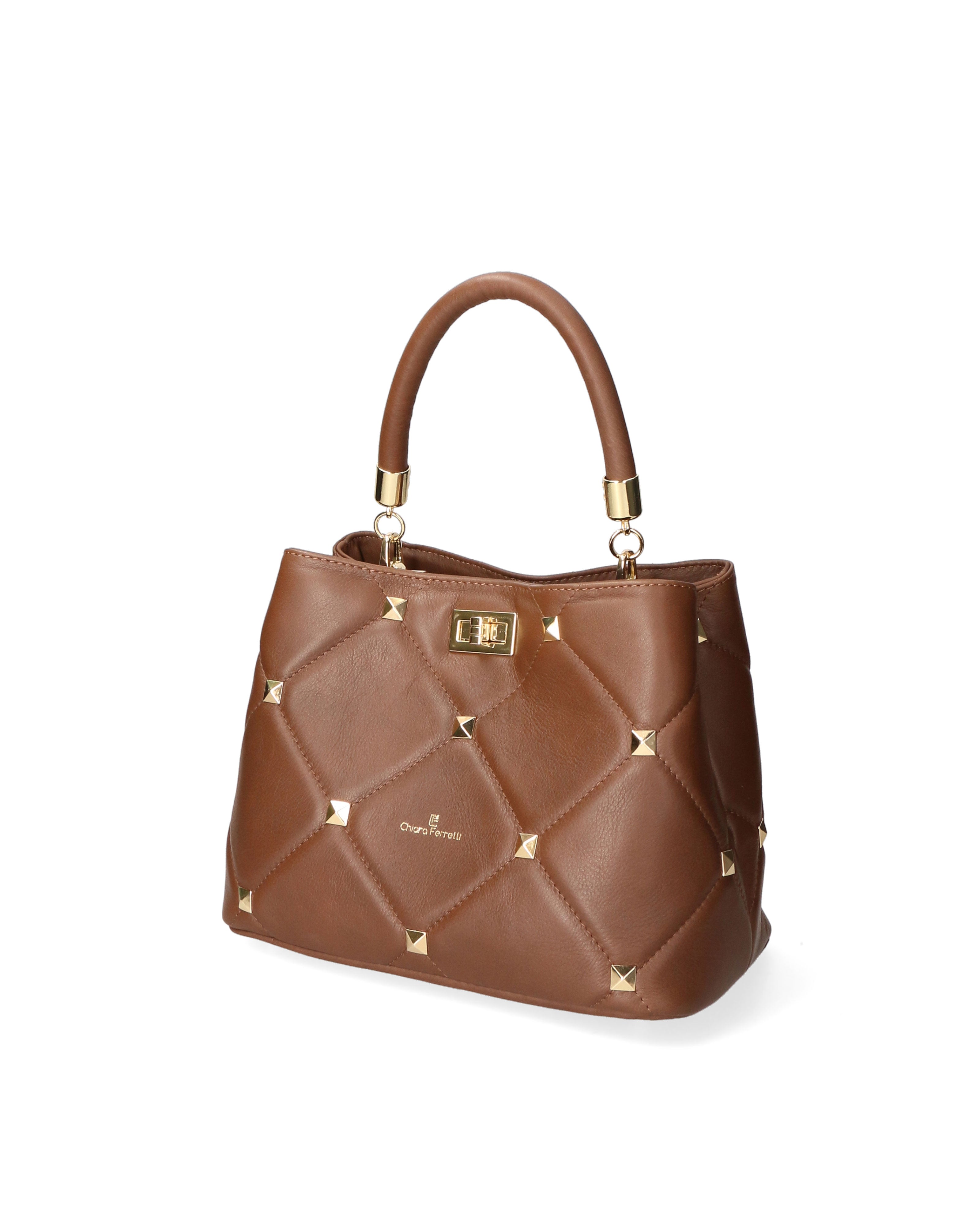 Althea Elite Borsa a mano da donna Vera pelle 03656-S11 TAUPE SCURO Chiara Ferretti