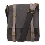Milena Borsa a tracolla unisex Canvas e vera pelle ZG3009-NERO BLACK Gave Lux