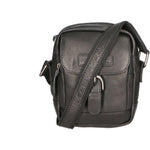 Borsa a tracolla da uomo Vera pelle RFID HILB-HT05-NERO Hill Burry