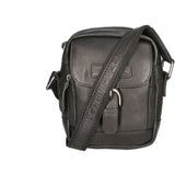 Borsa a tracolla da uomo Vera pelle RFID HILB-HT05-NERO Hill Burry