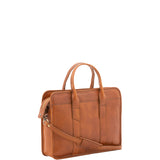Borsa a mano unisex vera pelle Made in Italy 4454-MIELE Alessia Firenze