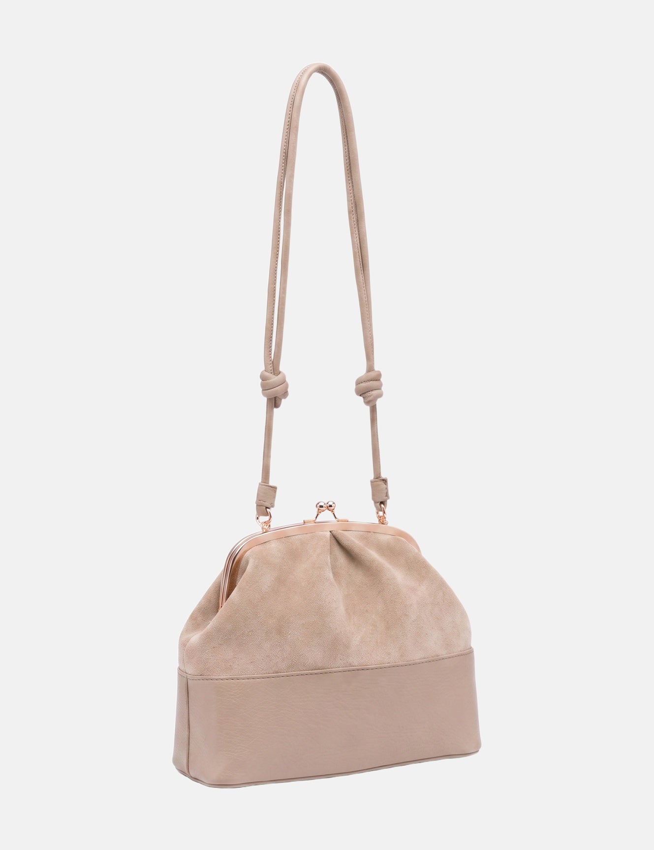Borsa a Mano in Poliestere 100% Beige