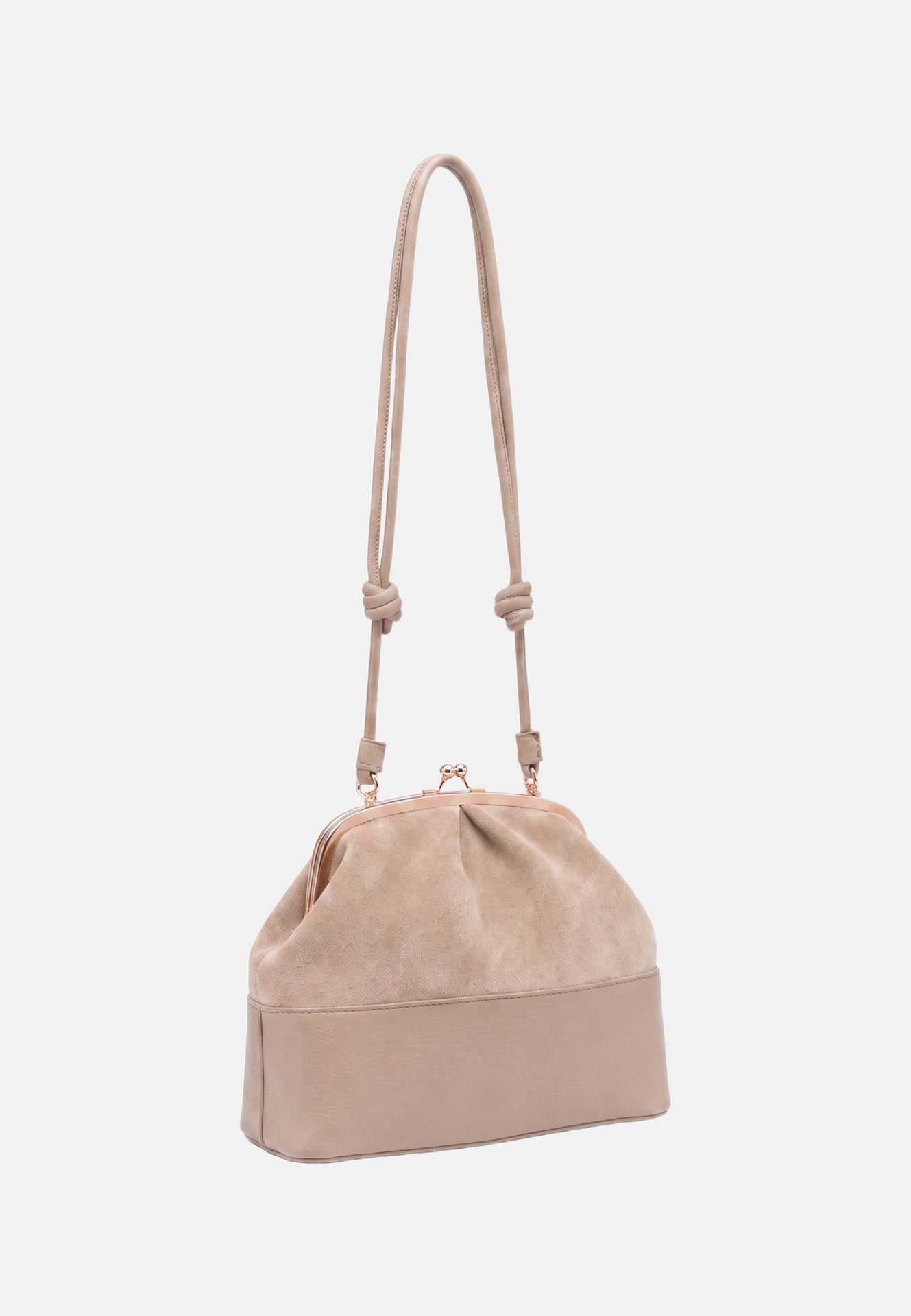 Borsa a Mano in Poliestere 100% Beige