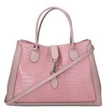 Aurora Borsa a mano da donna Vera pelle croco 05698- C73 ROSA ANTICO Gave Lux