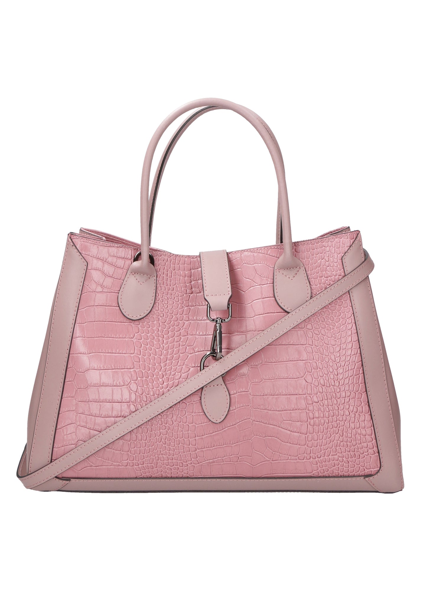 Aurora Borsa a mano da donna Vera pelle croco 05698- C73 ROSA ANTICO Gave Lux