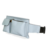 Aisha 04733-D92 CELESTE HEAVENLY Marsupio da donna in vera pelle + canvas Gave Lux