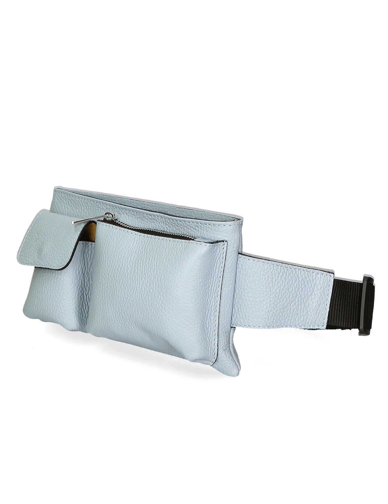 Aisha 04733-D92 CELESTE HEAVENLY Marsupio da donna in vera pelle + canvas Gave Lux