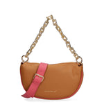 Valoria Elite Borsa a tracolla da donna Vera pelle 3532-D44 CUOIO+D82 BARBIE Gave Lux