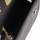 Borsa a mano da donna 100% Pvc FLAT SUPERMEE M-BLACK + LIGHT GOLD Marc Ellis