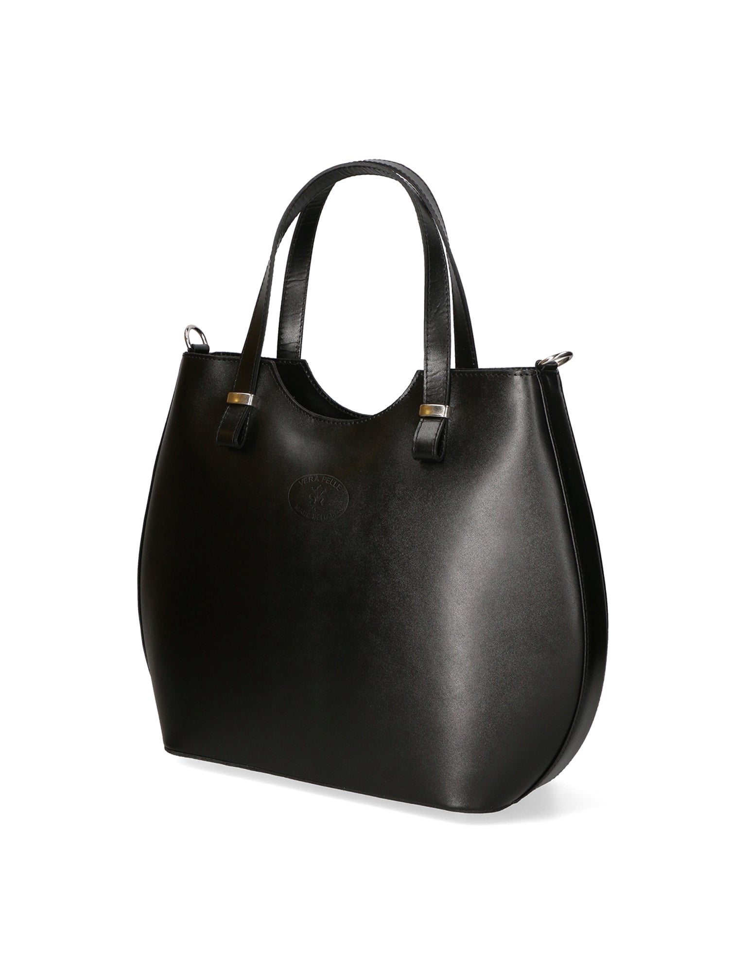 Egle Borsa a mano da donna Vera pelle 80046-NERO Gave Lux