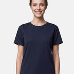 T-shirt in 84% Cotone 16% Elastan Blu Scuro