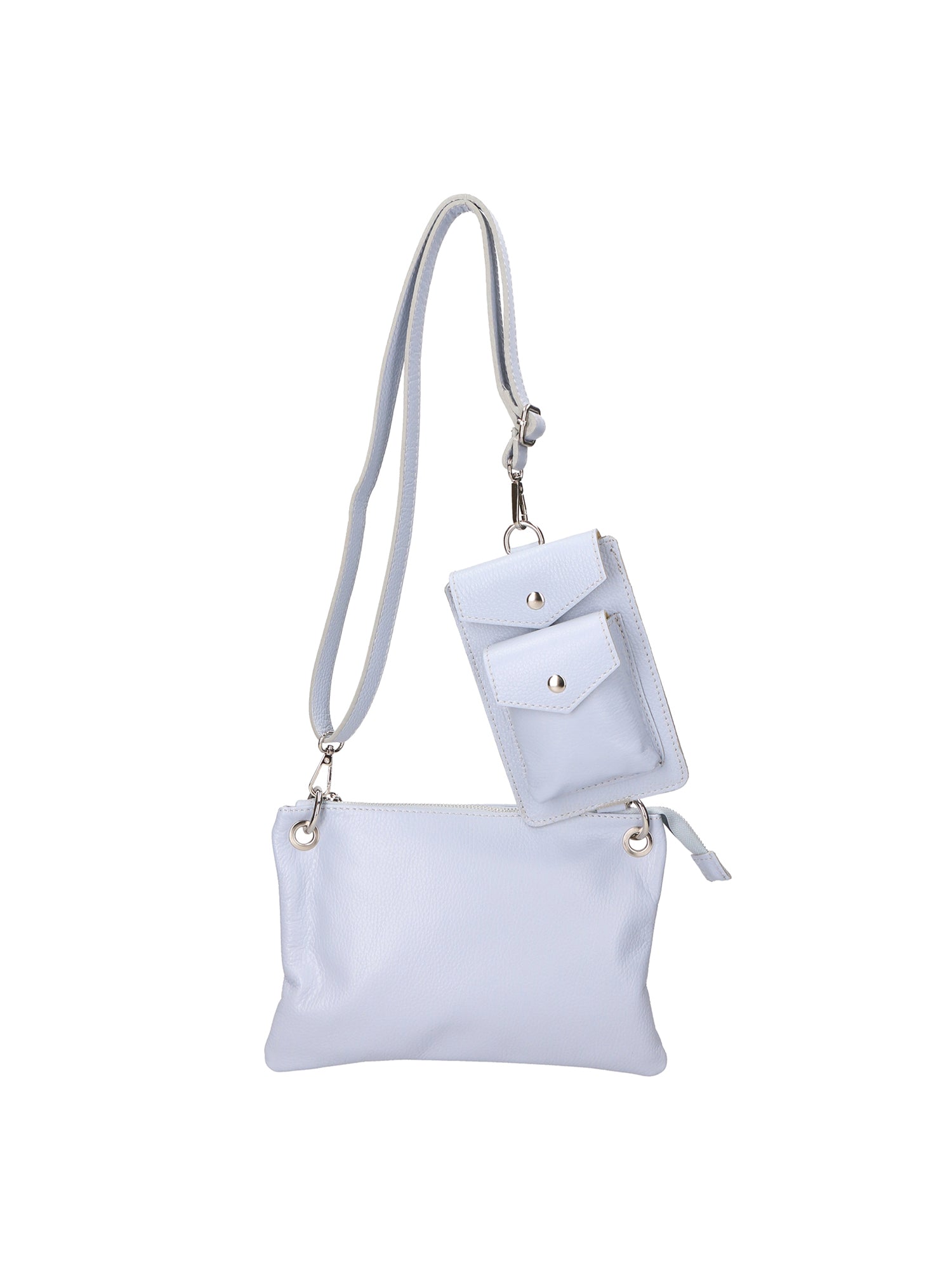 Ifigenia Borsa a tracolla da donna Vera pelle 05932-D92 CELESTE HEAVENLY Gave Lux