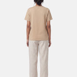 T-shirt in 84% Cotone 16% Elastan Cammello